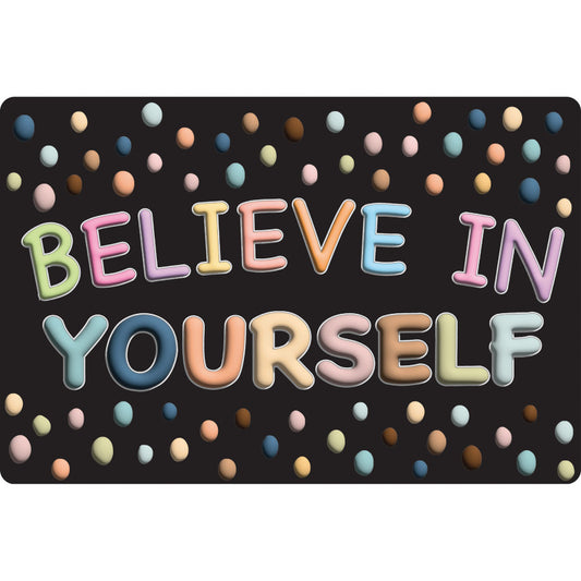 Welcome Mat Believe In Yourself 15.5X23.5In (Pack of 3)