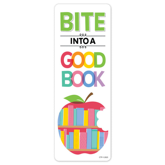 Apple Time Bite Into Bookmark (Pack of 10)
