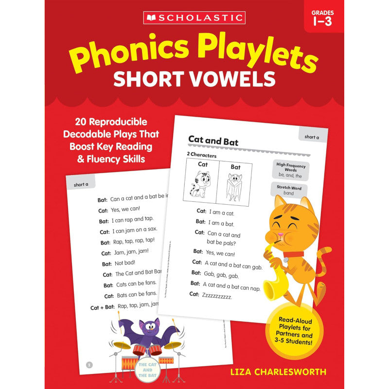 Phonics Playlets Short Vowels (Pack of 3)