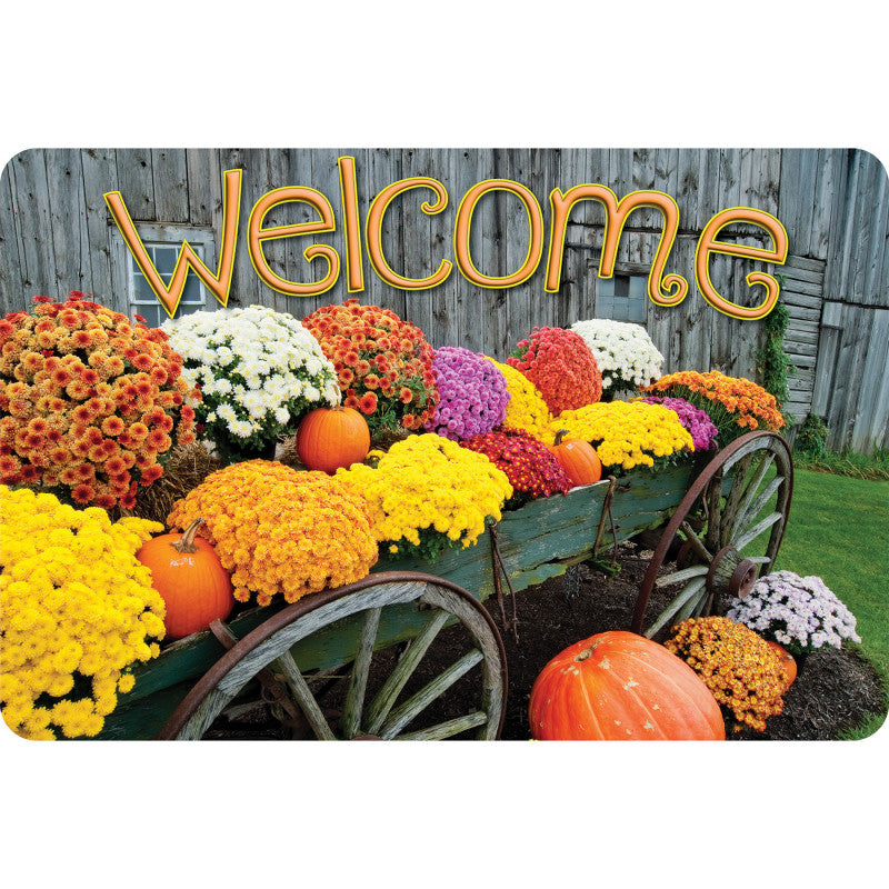Welcome Mat 15.5X23.5 Harvest Wagon (Pack of 2)