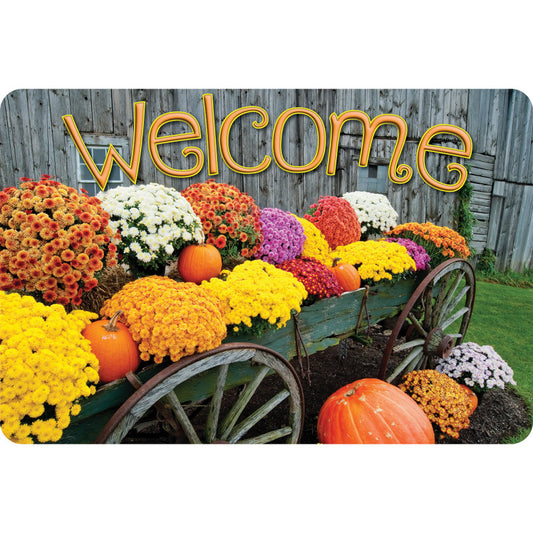 Welcome Mat 15.5X23.5 Harvest Wagon (Pack of 2)
