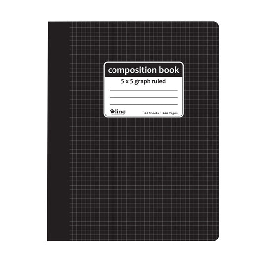 Comp Notebook Graph Ruled 5X5 Blk (Pack of 12)