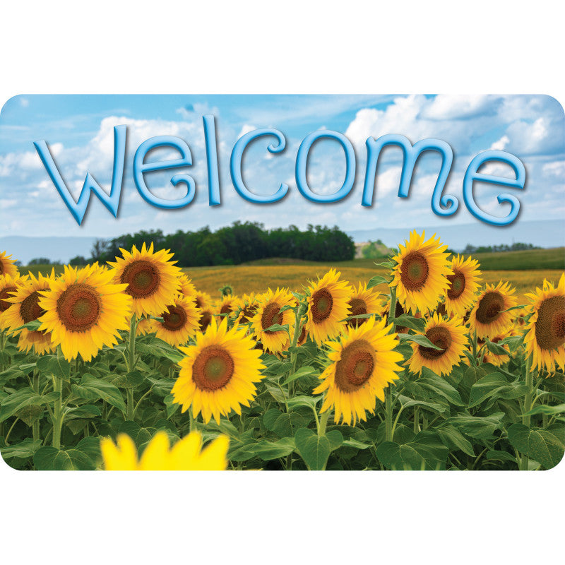 Welcome Mat 15.5X23.5In Sunflowers (Pack of 2)