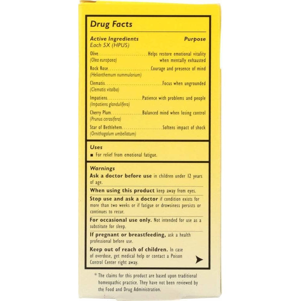 BACH Bach Original Flower Remedies Rescue Energy, 0.7 Oz