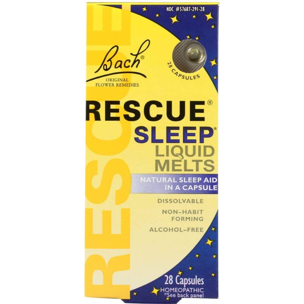 BACH Bach Original Flower Remedies Rescue Sleep Liquid Melts, 28 Capsules