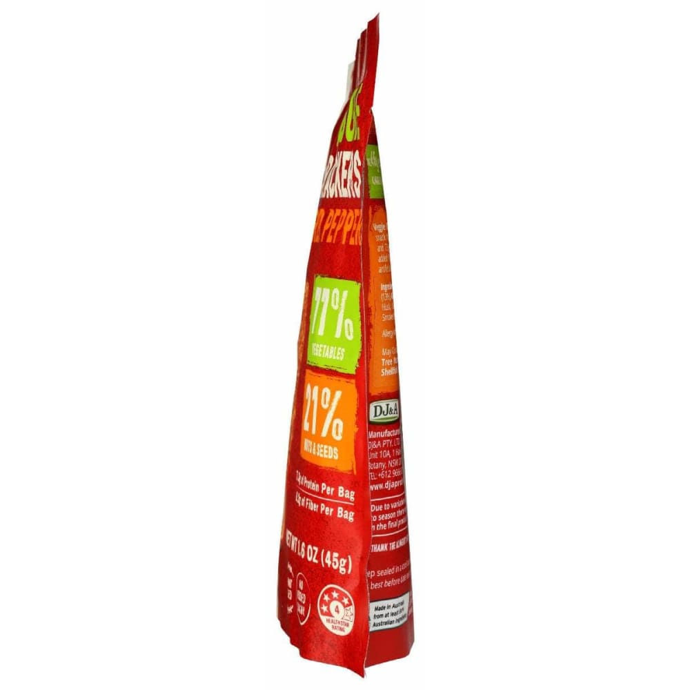 BACK TO BASICS Grocery > Snacks > Crackers > Crackers Snack & Sandwich BACK TO BASICS: Crackers Veggie Red Peppr, 1.59 oz