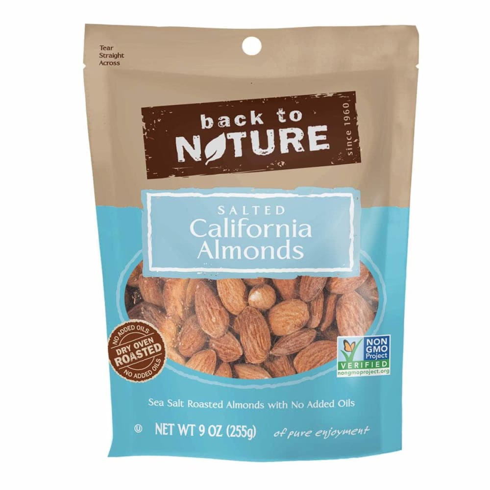 Back To Nature Back To Nature California Almonds Sea Salted Roasted, 9 oz