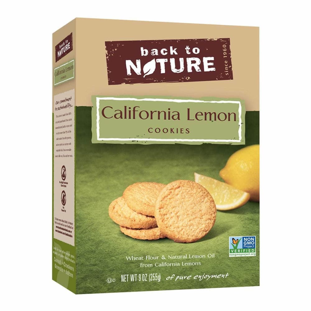 Back To Nature Back To Nature California Lemon Cookies, 9 oz
