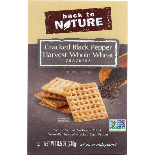 Back To Nature Back To Nature Cracked Black Pepper Harvest Whole Wheat Crackers, 8.5 oz