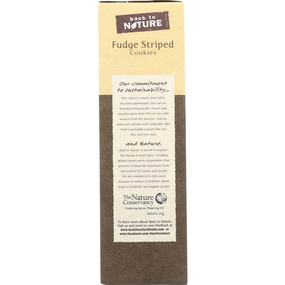 Back To Nature Back To Nature Fudge Stripe Shortbread Cookie, 8.5 oz