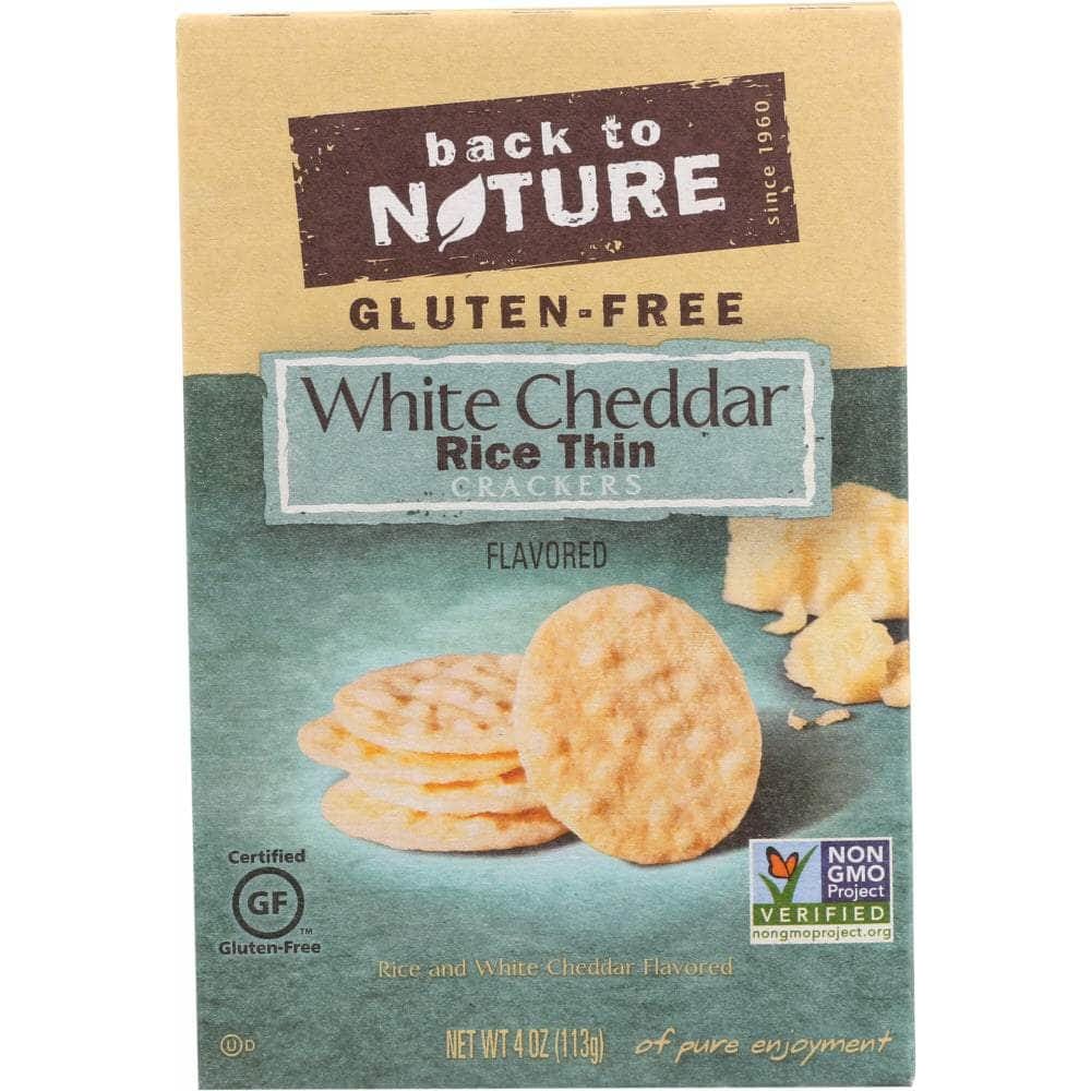 Back To Nature Back To Nature Gluten Free Rice Thins White Cheddar, 4 oz