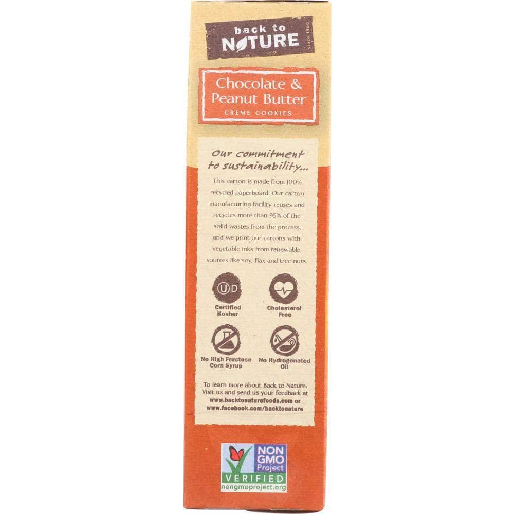Back To Nature Back To Nature Peanut Butter Creme Cookies, 9.6 oz