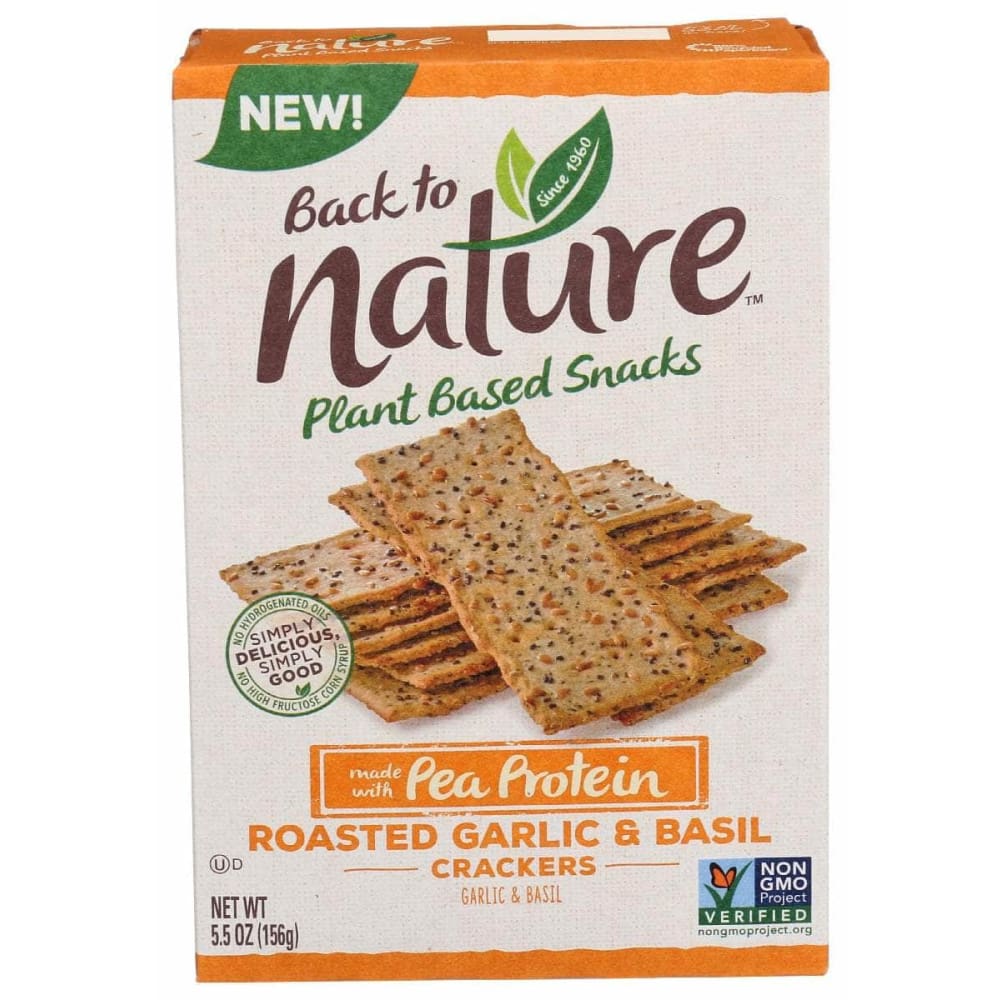 BACK TO NATURE BACK TO NATURE Roasted Garlic Basil Crackers, 5.5 oz
