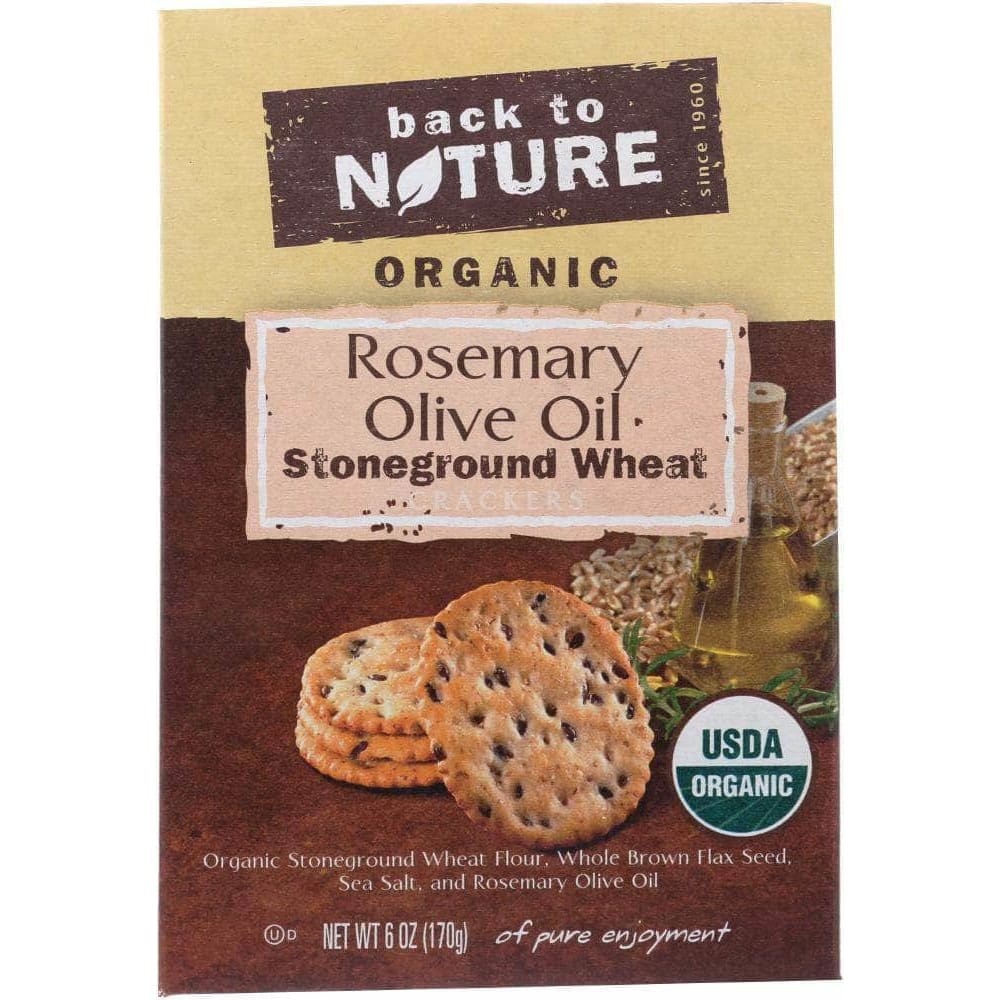 Back To Nature Back To Nature Rosemary and Olive Oil  Cracker, 6 oz