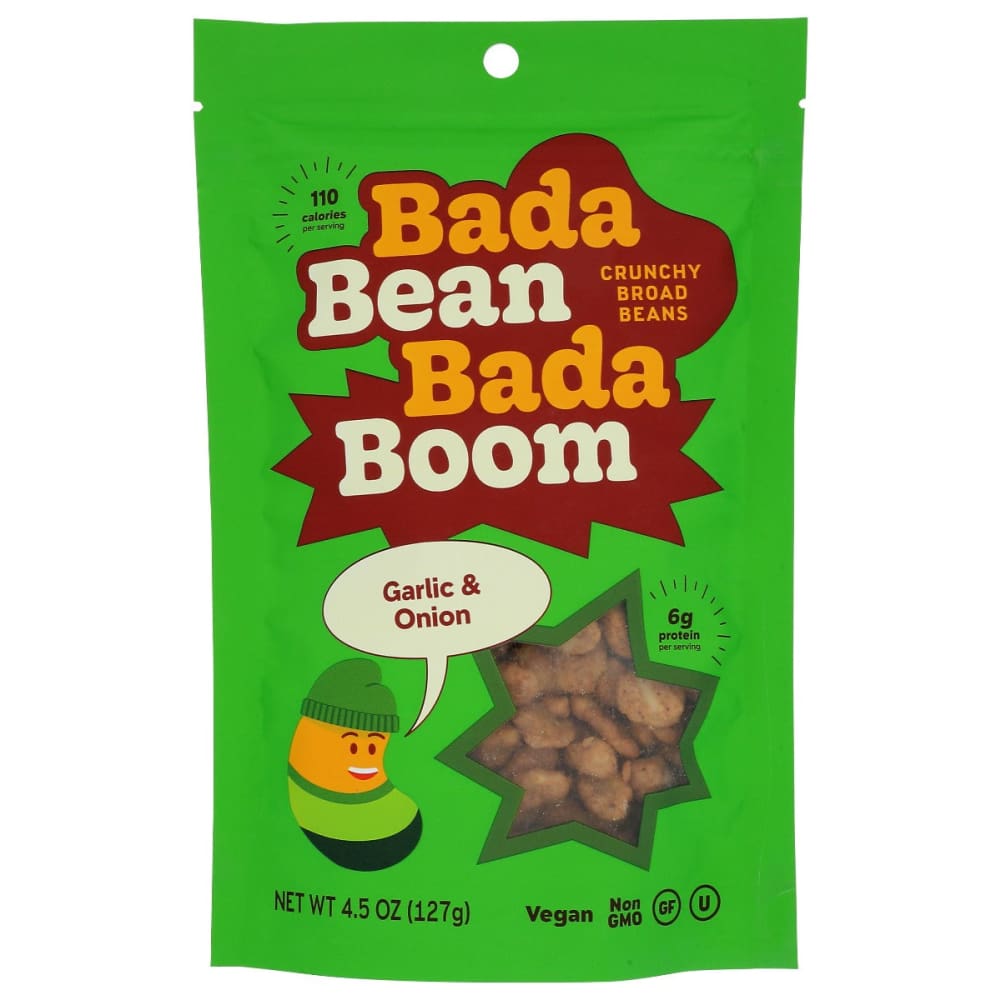 BADA BEAN BADA BOOM: Garlic Onion Bean Snacks 4.5 oz (Pack of 5) - BADA BEAN BADA BOOM