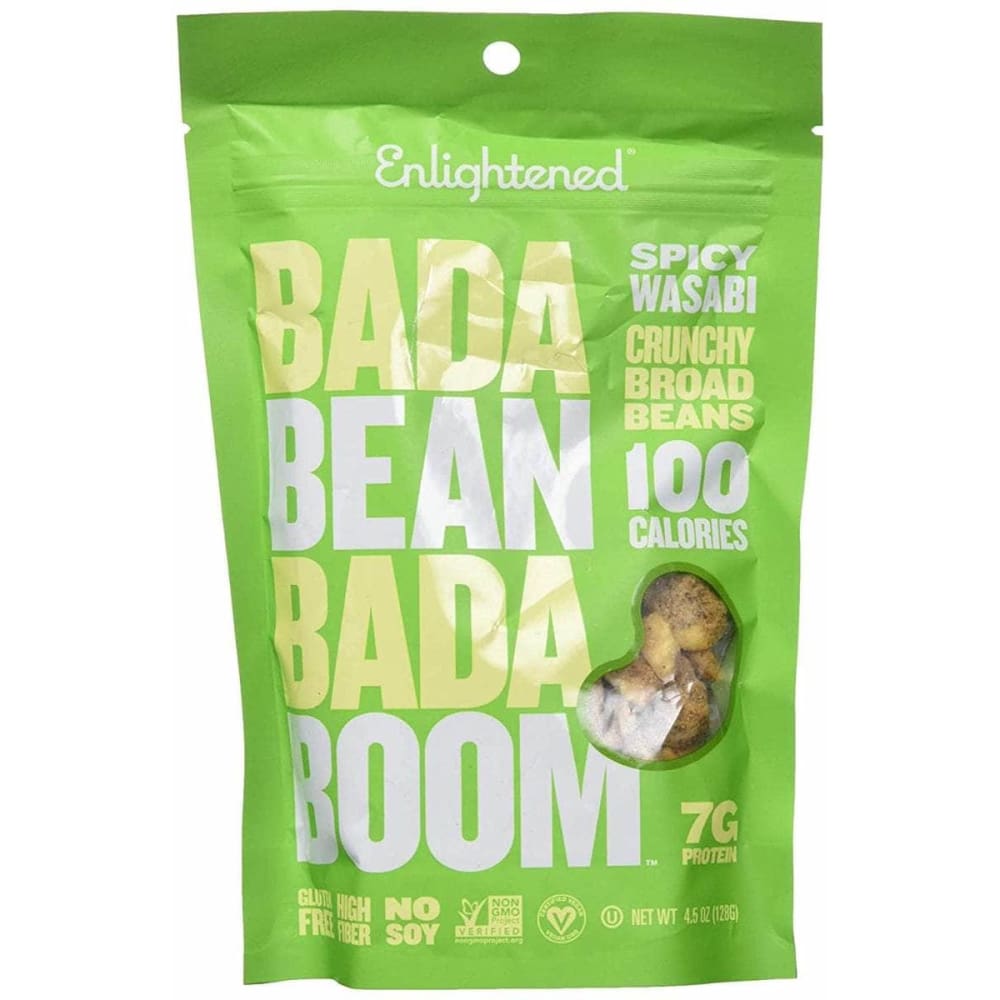 BADA BEAN BADA BOOM BADA BEAN BADA BOOM Spicy Wasabi Crunchy Broad Beans, 4.5 oz