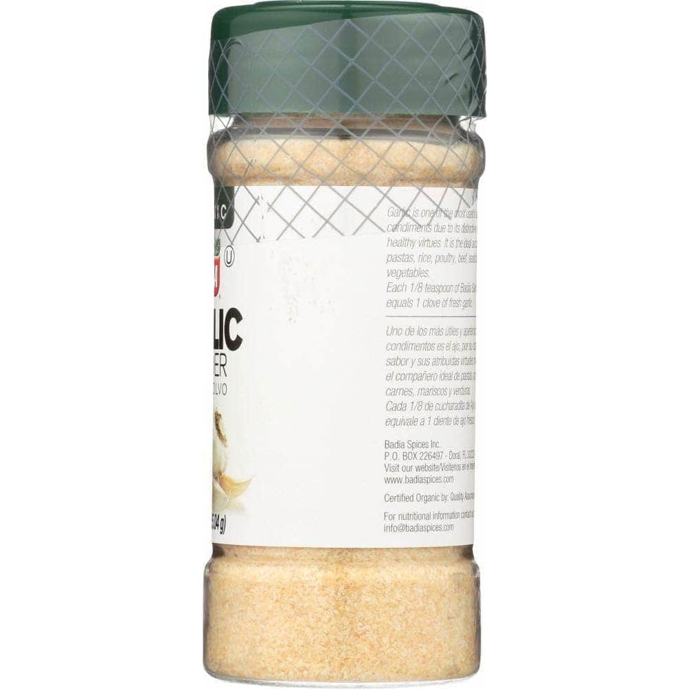 Badia Badia Organic Garlic Powder, 3 oz