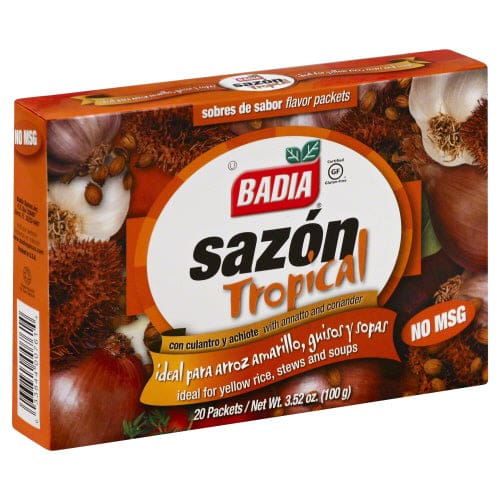BADIA: Sazon Tropical W Clntro 20Pk 3.5 oz (Pack of 6) - BADIA