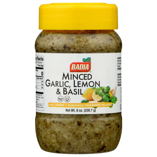 BADIA: Spice Grlc Mince Lmn Basi 8 OZ (Pack of 6) - Grocery > Cooking & Baking > Extracts Herbs & Spices - BADIA