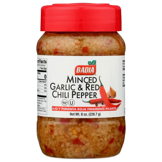 BADIA: Spice Grlc Minced Redchil 8 OZ (Pack of 6) - Grocery > Cooking & Baking > Extracts Herbs & Spices - BADIA