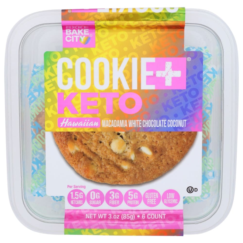 BAKE CITY: Cookie Plus Keto Hawaiian 3 oz - Grocery > Snacks > Cookies - BAKE CITY