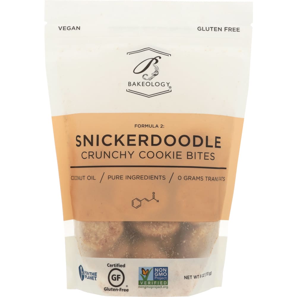 BAKEOLOGY: Snickerdoodle Cookie Bites 6 oz (Pack of 5) - Beverages > Coffee Tea & Hot Cocoa > Cookies - BAKEOLOGY