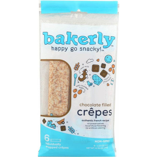 Bakerly Bakerly Crepes Chocolate Filled, 6.78 oz