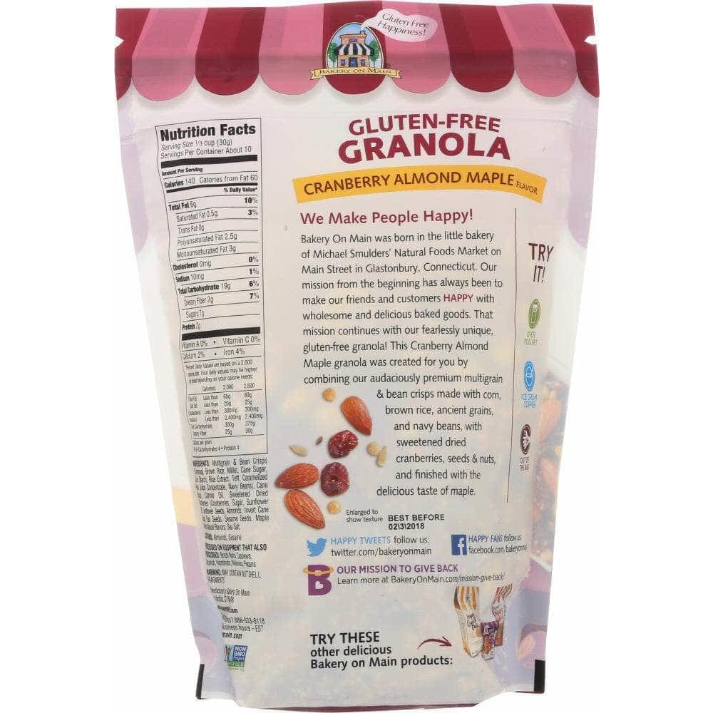 Bakery On Main Bakery On Main Gluten Free Granola Cranberry Almond Maple, 11 oz