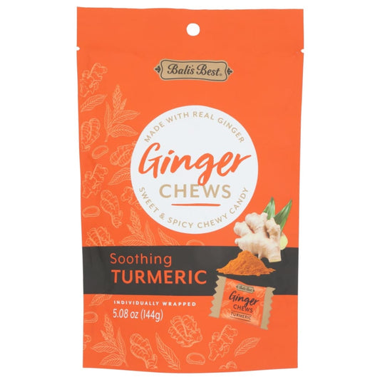 BALIS BEST: Soothing Turmeric Ginger Chews 5.08 oz (Pack of 5) - Grocery > Chocolate Desserts and Sweets > Candy - BALIS BEST