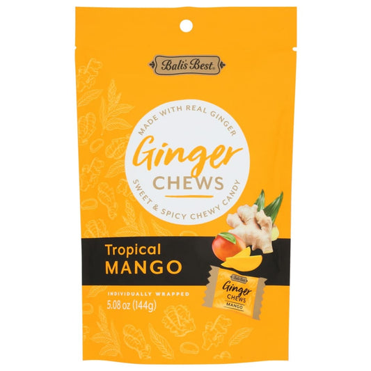 BALIS BEST: Tropical Mango Ginger Chews 5.08 oz (Pack of 5) - Grocery > Chocolate Desserts and Sweets > Candy - BALIS BEST