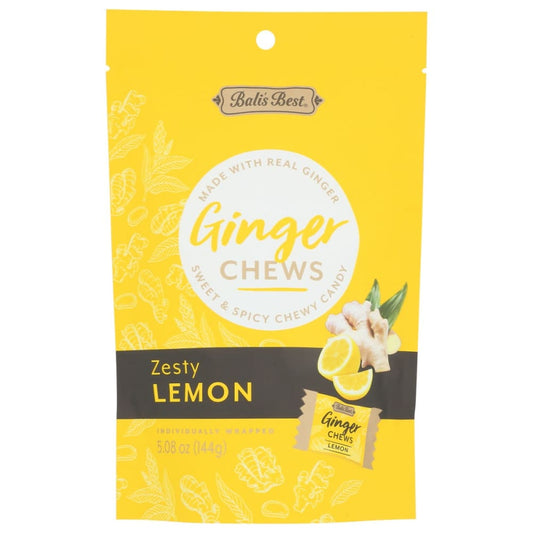 BALIS BEST: Zesty Lemon Ginger Chews 5.08 oz (Pack of 5) - Grocery > Chocolate Desserts and Sweets > Candy - BALIS BEST