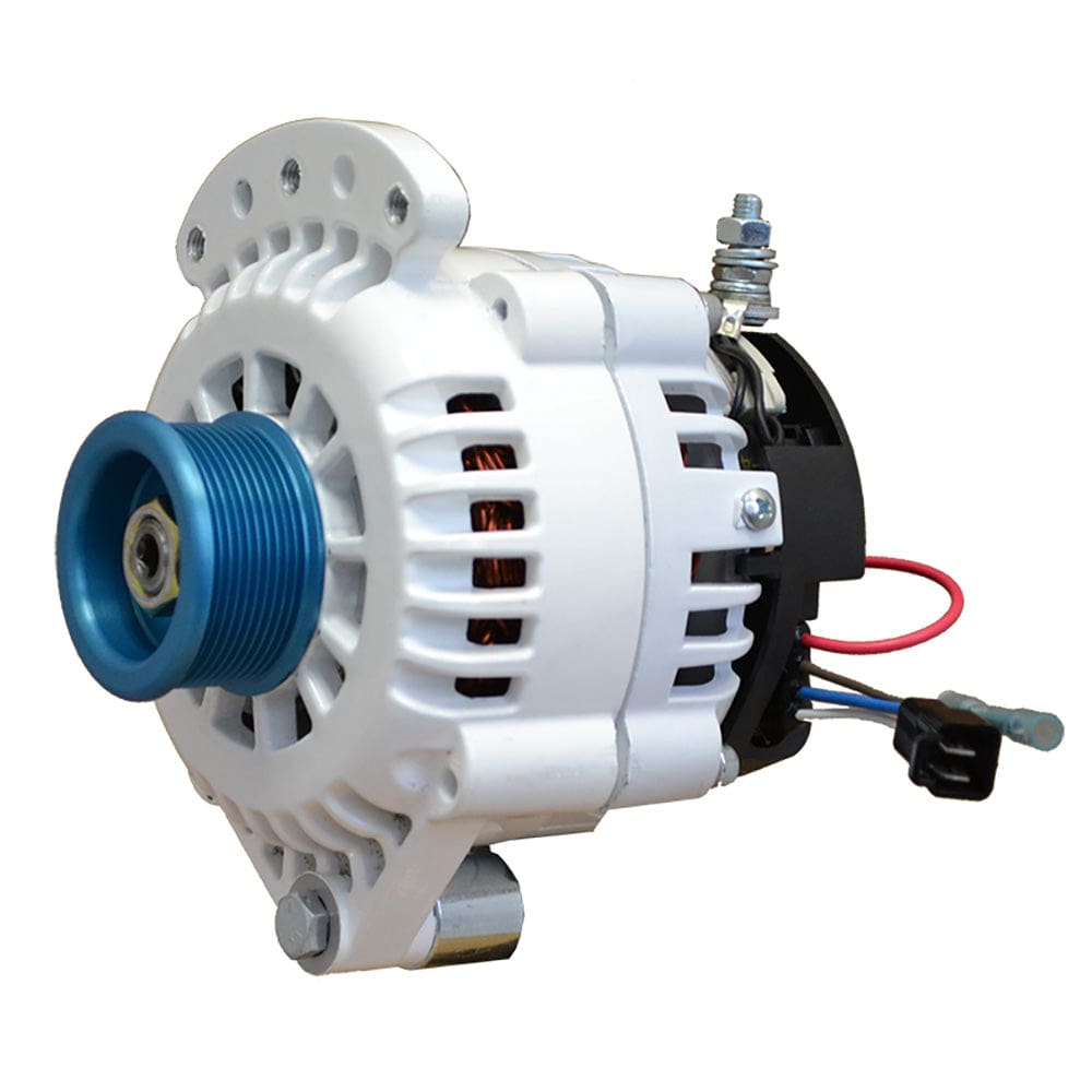 Balmar Alternator 100 AMP 12V 1-2 Single Foot Spindle Mount J10 Pulley w/ Isolated Ground - Electrical | Alternators - Balmar
