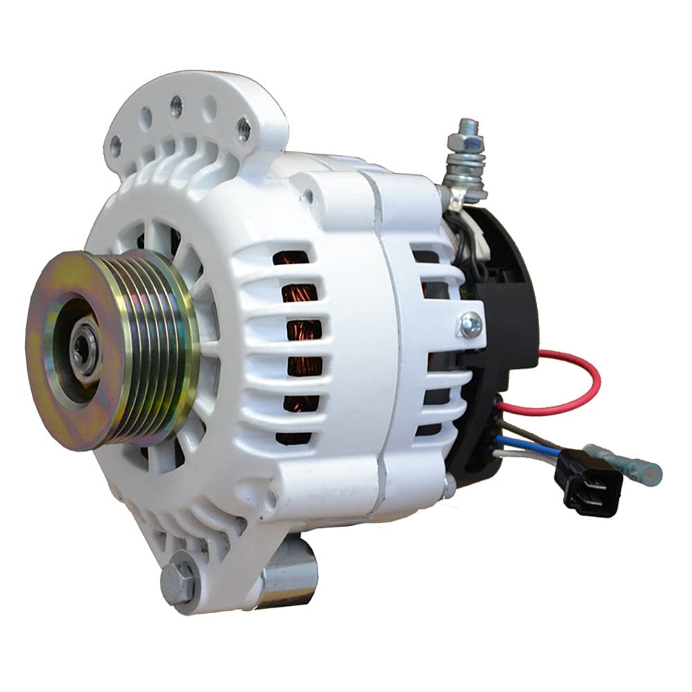 Balmar Alternator 100 AMP 12V 1-2 Single Foot Spindle Mount K6 Pulley w/ Isolated Ground - Electrical | Alternators - Balmar