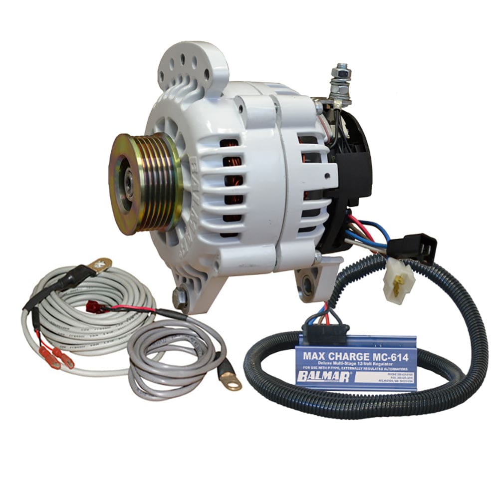 Balmar Alternator 100 AMP Kit 12V 3.15 Dual Foot Saddle K6 Pulley Regulator & Temp Sensor - Electrical | Alternators - Balmar