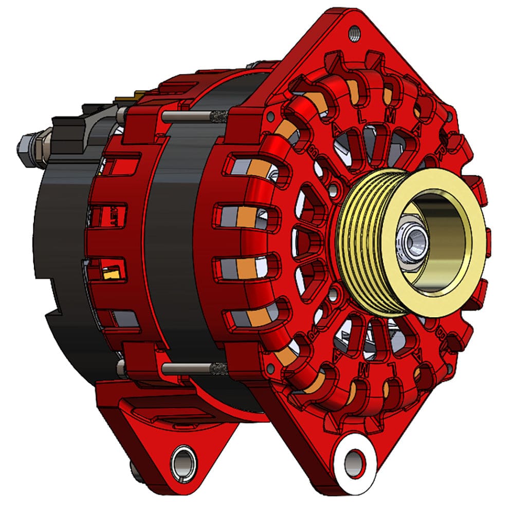 Balmar Alternator 250 AMP 12V 3.15 Dual Foot Saddle K6 Pulley - Electrical | Alternators - Balmar