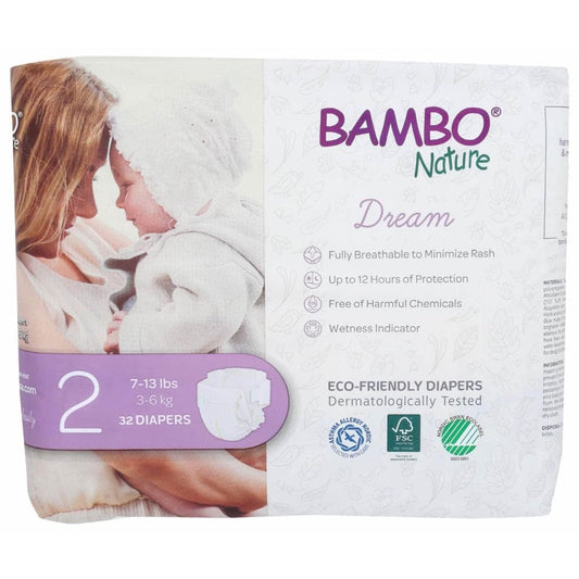 BAMBO NATURE Baby > Baby Diapers & Diaper Care BAMBO NATURE: Diapers Baby Size 2, 32 pk