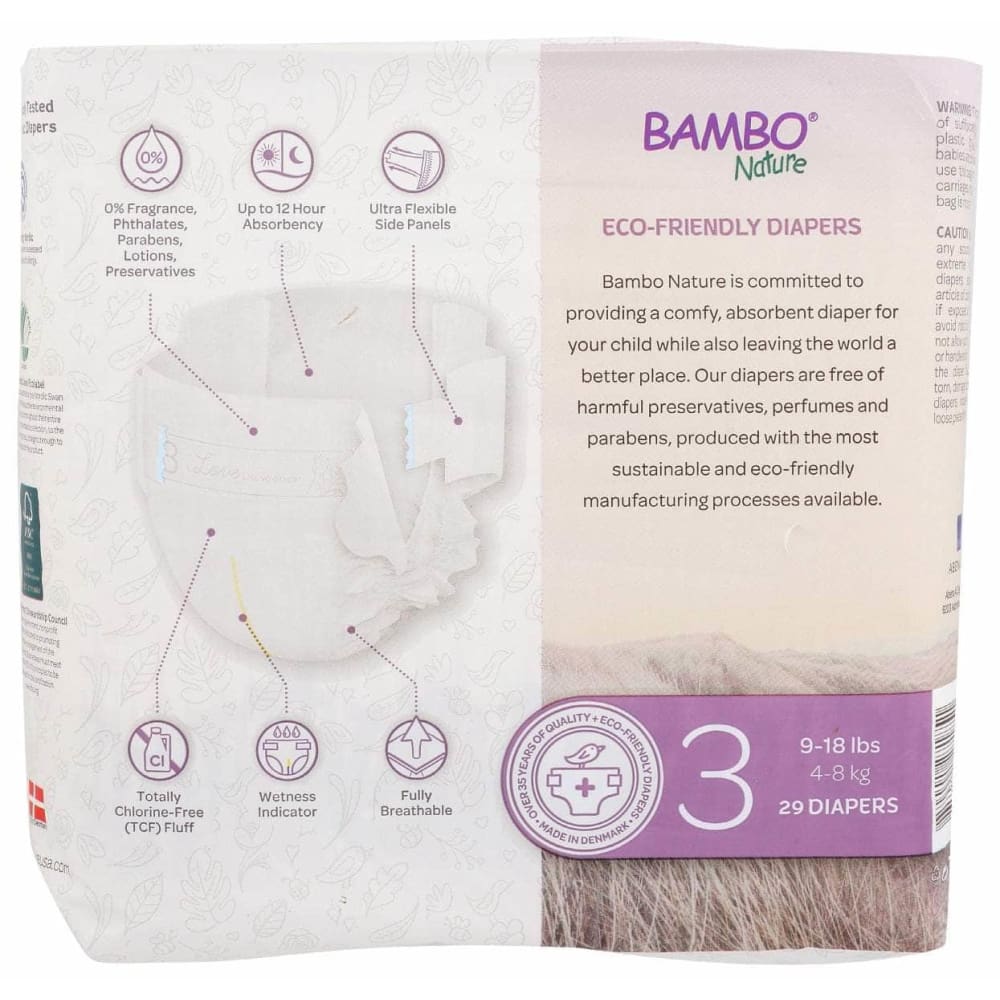 BAMBO NATURE Baby > Baby Diapers & Diaper Care BAMBO NATURE: Diapers Baby Size 3, 29 pk