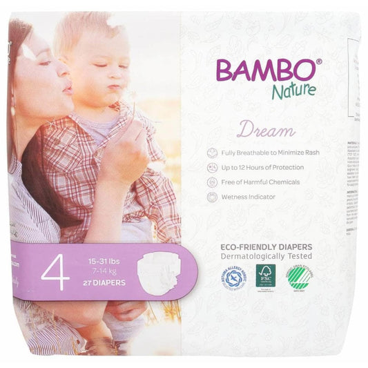 BAMBO NATURE Baby > Baby Diapers & Diaper Care BAMBO NATURE: Diapers Baby Size 4, 27 pk