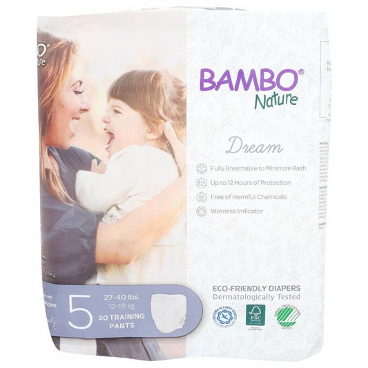BAMBO NATURE Baby > Baby Diapers & Diaper Care BAMBO NATURE: Dream Training Pants Size 5, 20 pk