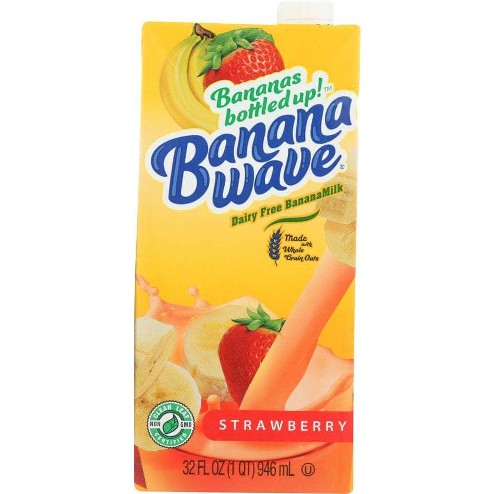 Banana Wave Banana Wave Banana Milk Strawberry, 32 oz