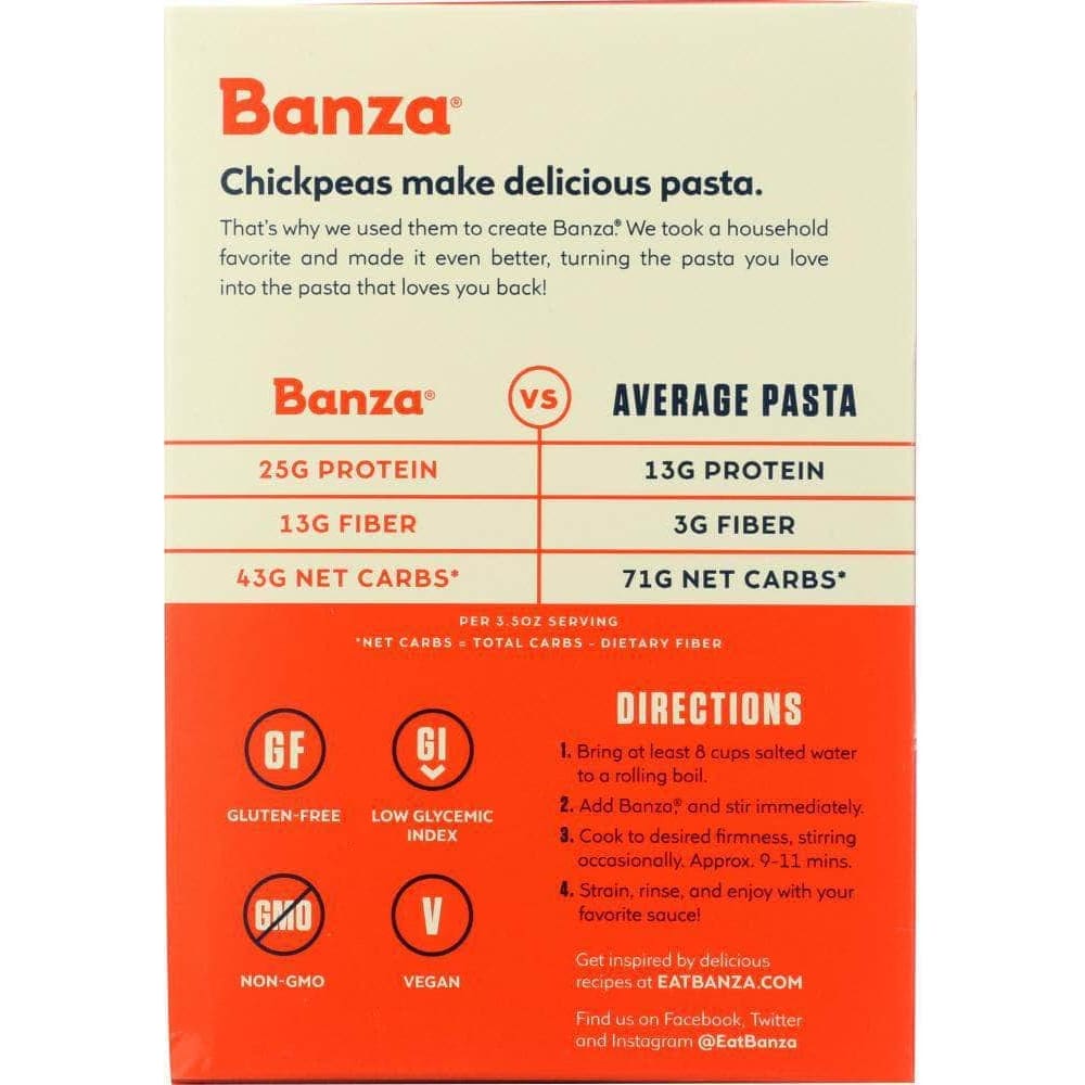 Banza Banza Cavatappi Chickpea Pasta, 8 oz
