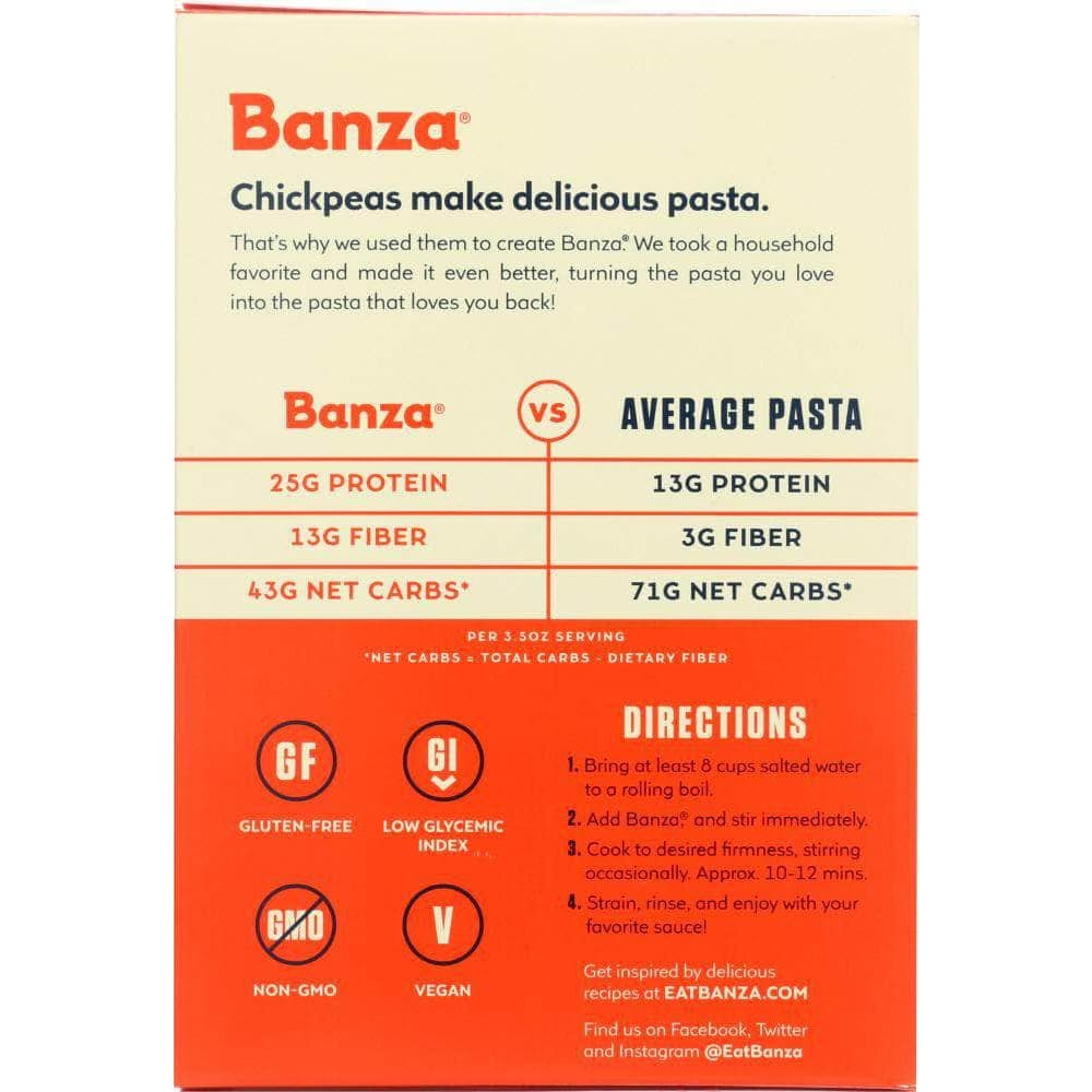 Banza Banza Shells Chickpea Pasta, 8 oz
