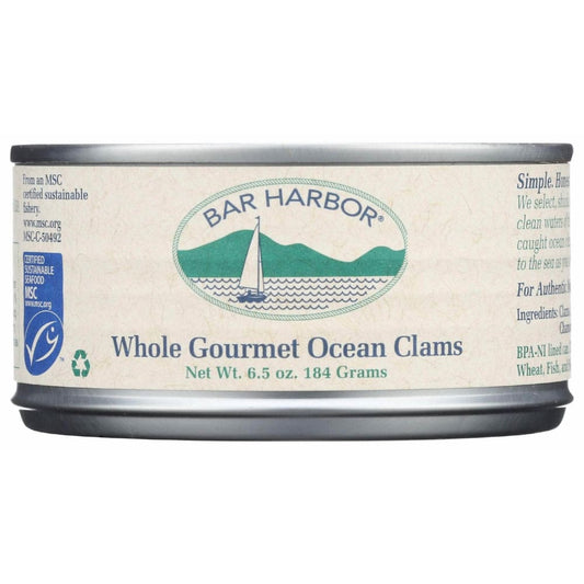 BAR HARBOR BAR HARBOR Clams Whole Canned, 6.5 oz