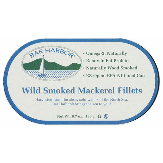 BAR HARBOR BAR HARBOR Mackerel Fillet Wld Smkd, 6.7 oz
