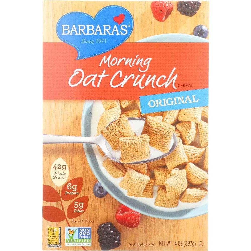 Barbaras Barbara's Bakery Morning Oat Crunch Cereal Original, 14 oz