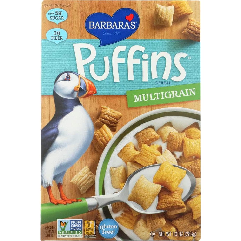 Barbaras Barbaras Bakery Puffins Cereal Multigrain, 10 Oz