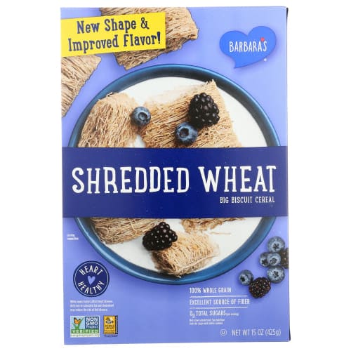 Barbaras: Cereal Shredded Wheat (15.00 OZ) (Pack of 4) - Breakfast > Breakfast Foods - Barbaras