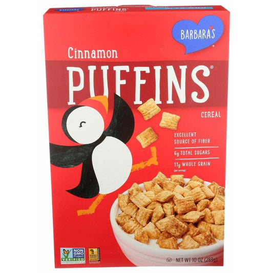 BARBARAS BARBARAS Cinnamon Puffins Cereal, 10 oz
