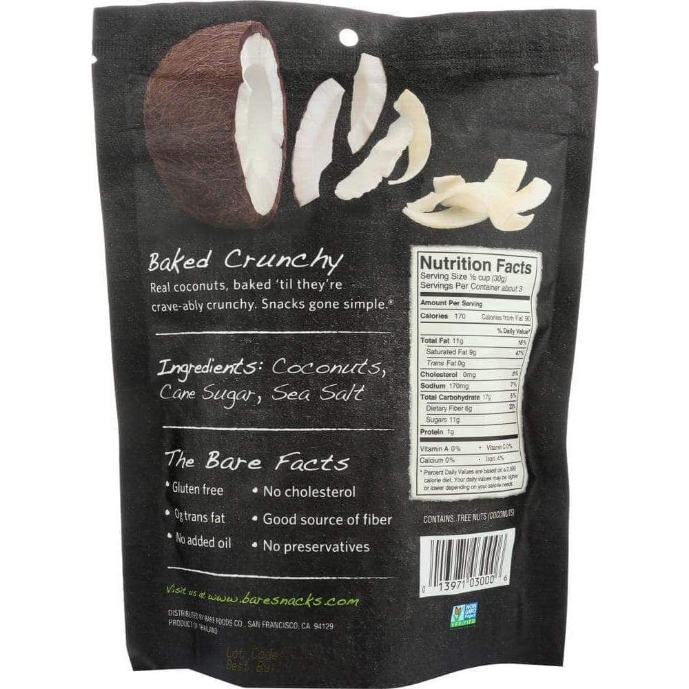 Bare Bare Fruit Toasted Coconut Chips, 3.3 oz