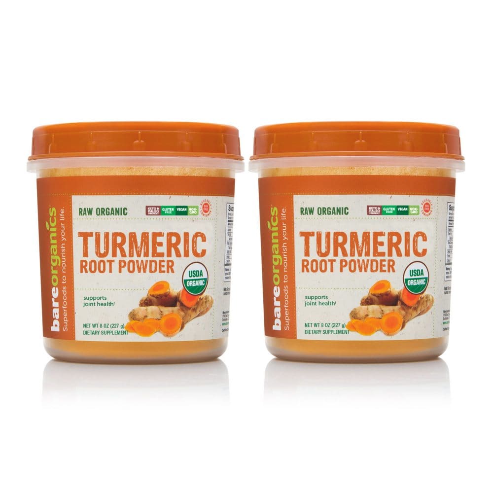 BareOrganics Turmeric Root Powder (2 pk.) - Supplements - ShelHealth